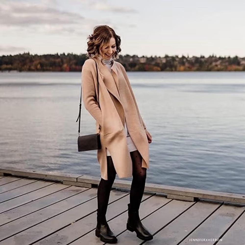 Used Cider Tan Long Sleeve Cardigan